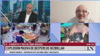 Explosión masiva de beepers de Hezbollah el análisis de Carlos Gurovich periodista en Israel