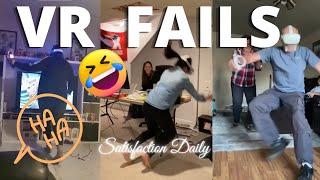 VR Funny Fails  Virtual Reality Fails Compilation  Oddly Satisfying Video  Relaxation Daily