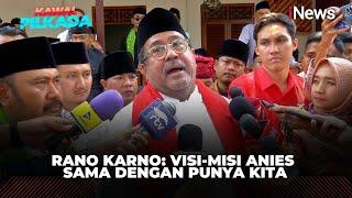 Rano Karno Sudah Baca Visi-Misi Anies untuk Pilgub Jakarta Sama dengan Punya Kita