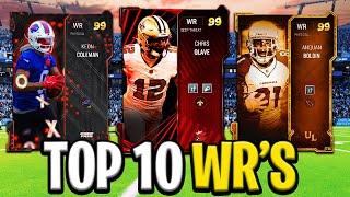 The Top 10 Wide Receivers in Madden 24