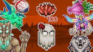 100 Abigail Summons vs ALL Bosses  Terraria 1.4.3.2