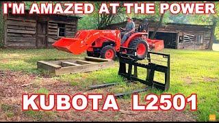 KUBOTA L2501....TRACTOR AND FORK REVIEW....ARE THEY WORTH IT...?