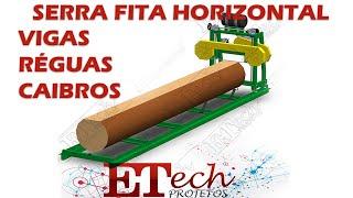 Projeto Serra Fita Horizontal Pesada Serraria Pt-Br - Build Band Saw DIY