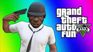 GTA 5 Online Funny Moments - Bullet Proof Helmet Trolling Ohm ATV Fun