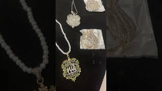 Allah name locket- Gold plated work