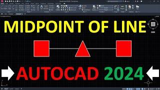 How to Find Midpoint of a Line in AutoCAD 2024