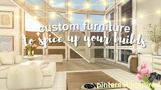  custom furniture to spice up your builds  custom furniture tutorial  bloxburg speedbuild 