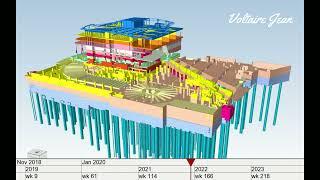 Synchro 4D   Construction sequence animation