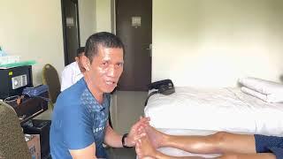 Cara Pijat Refleksi Dan Pijat Relaksasi Kaki Penderita Stroke Pasien Pak Amrullah Kendari