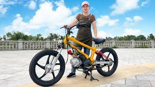 Surprising Talent Of The Beautiful Girl  She Created A Wonderful Motorcycle