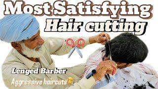 ASMR Fast Hair Cutting ️ Lofi with barber is old