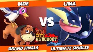 Sun City Knockout GRAND FINALS - Moe Duck Hunt Vs. Lima Bayonetta Smash Ultimate - SSBU