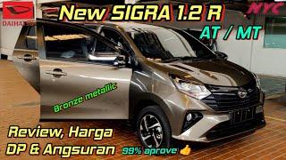 DAIHATSU New SIGRA  HARGA REVIEW DP ANGSURAN SIGRA 1.2 R AT  MT BARU warna Bronze metallic