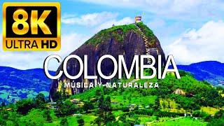 VOLANDO SOBRE COLOMBIA 8K  Increíble paisaje natural hermoso con música relajanteVÍDEO 8K ULTRA HD