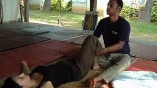 Thai Massage course Content Alternative techniques to work the SEN Lines in Supine position