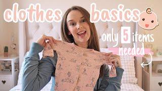 First Time Mums The ONLY 5 Baby Clothes Items You Need  Basic & Simple
