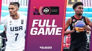 United States  vs Kenya   Men  Full Pool Game  FIBA 3x3 U23 World Cup 2024