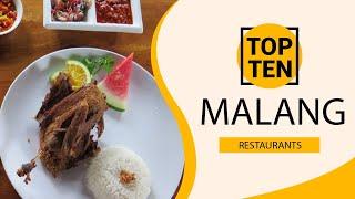 Top 10 Best Restaurants to Visit in Malang  Indonesia - English