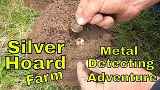 Metal Detecting Old Farm Yard Silver Coins