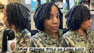 Pipe Cleaner Style on Long Locs  Rebekah Elaine Loc Diaries