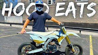 My LAST Ride On CRF450r Supermoto.. #HoodEats Eps.73