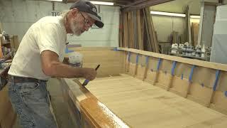 Building the V-Bottom Skiff - Episode 38 How to varnish your wooden boat