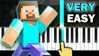 Minecraft - Subwoofer Lullaby - VERY EASY Piano tutorial