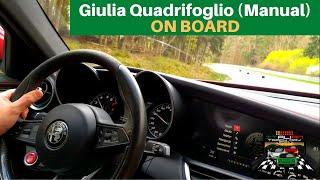 Modded Alfa Romeo Giulia Quadrifoglio Manual D-Mode 540HP  ON BOARD  Italian Track Day21