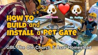 ‍️Repurposing an Old Fence to Build and Install a Pet Gate #gate #pets #howto