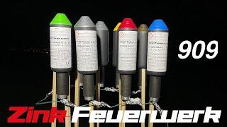 Zink Bombenrakete 909  All Colors  Alle Farben  Zink - Feuerwerk