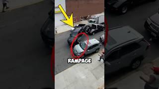 Brooklyn Road Rage Man Hijacks Tow Truck and Goes on a Rampage #shorts