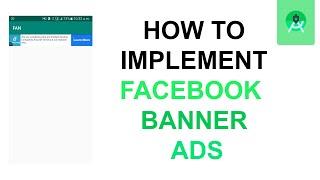 how to implement facebook banner ads in android studio