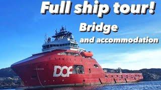 Full Ship Tour Norwegian Ship The Bridge and Accommodation