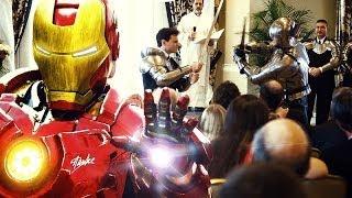 OFFICIAL Epic Wedding Ceremony Battle Batman Iron Man & More