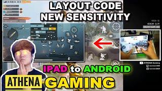 NEW ATHENA GAMING Layout Code & New Sensitivity 2021  4 Finger Claw PUBG Mobile  TUTORIALIN