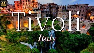 Tivoli Italy Drone of Tivoli in 4k Gardens & Fountains & Villa DEste