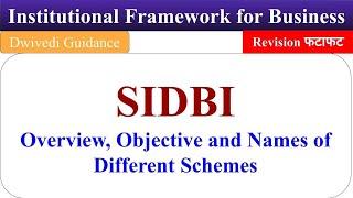 SIDBI Overview SIDB and its various schemes for promotion of small business SIDBI