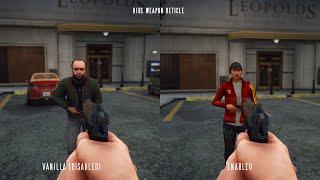 GTA 5 NaturalVision Evolved - Hide Weapon Reticle and Damage Overlay Comparison