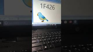 bird  drawing Ms Word shortcut key