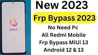 How To Poco F3 GT Frp Bypass WithOut Pc 2023  Android 13  MiUi 13 @GOOGLECHACHAVLOG