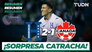 Resumen y goles  Honduras 2-1 Canadá  Nations League 2022  TUDN