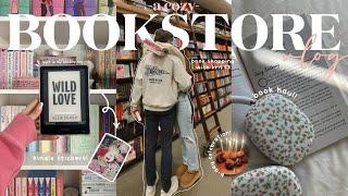 cozy bookstore vlog spend the day book shopping with me at barnes & noble