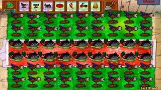 Plants Vs Zombies Vs Halloween Mod - Gatling PEA Plants vs Cattail Plants