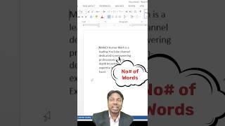 Counting Words in a Document using MS Word  Easy Word Count Tutorial