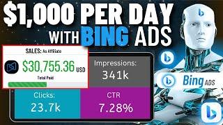 NEW BING ADS Method To Make +$1000 PER DAY With Digistore24  Bing Ads Affiliate Marketing 2023