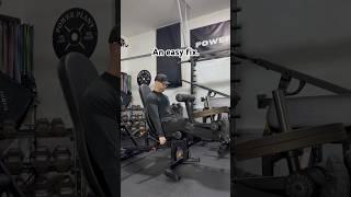 Leg Extension & Leg Press Attachment Hack for a Bench Without Handles #powertec #homegym #garagegym