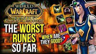 The WORST Runes So Far... which probably need changes  Season of Discovery  Classic WoW