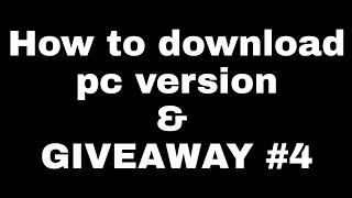 How to download pc version & GIVEAWAY #4  IDENTITY V