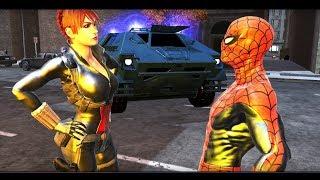 Spider Man Web of Shadows #15 Electro Black Widow