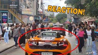 McLaren and Ferrari Enters BUSY STREET in Bangalore  REACTION  INDIA